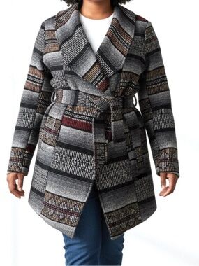 Vintage Kismet women’s medium Jacket Aztec Art To Wear Patterned Maximalism 90s